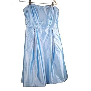 NWT JENNY YOO Formal Short Dress 10 Strapless Shangtung Dupioni Silk